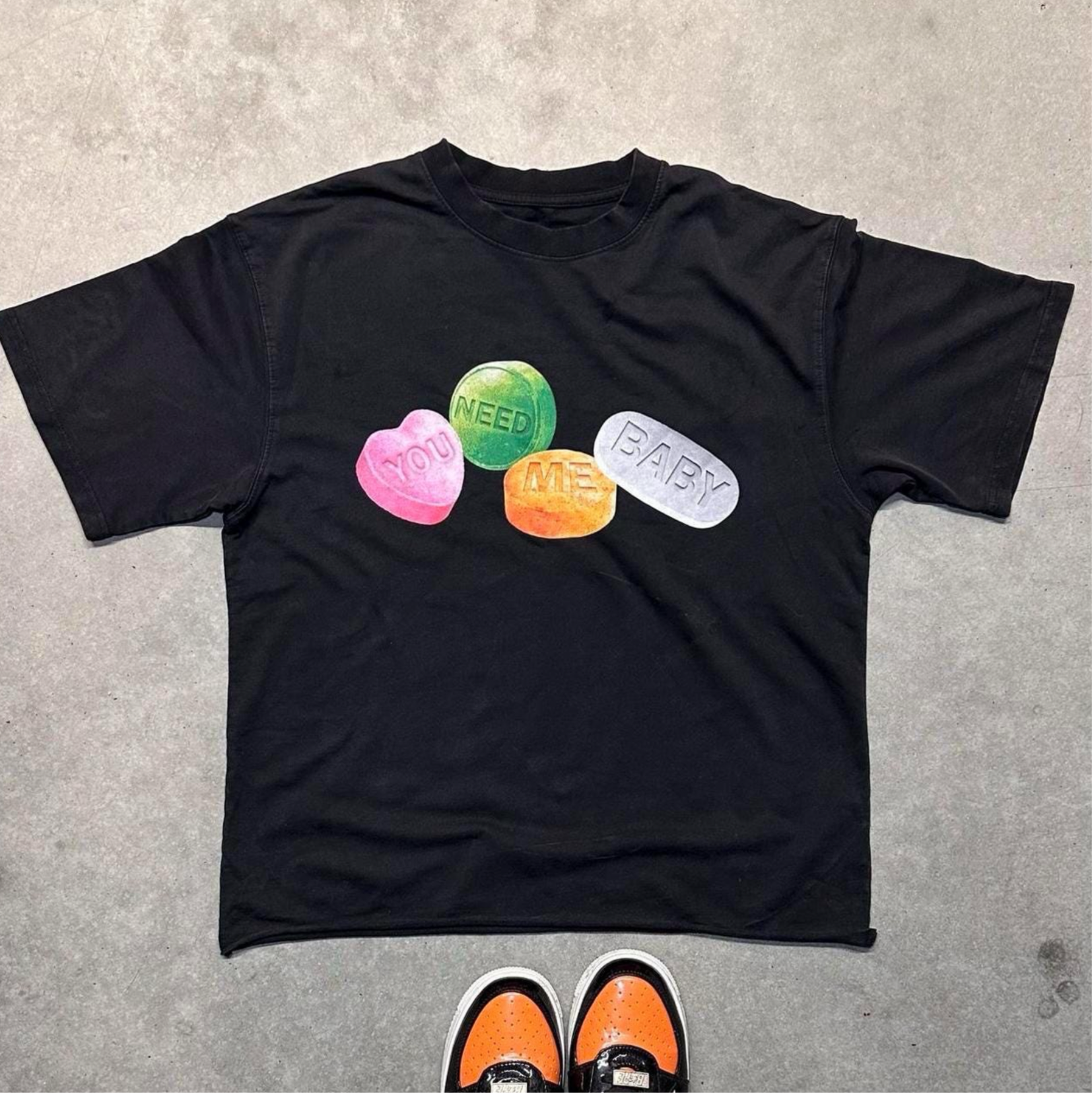 CANDY Boxy Vintage Shirt Graphic Tee Streetwear Y2KN