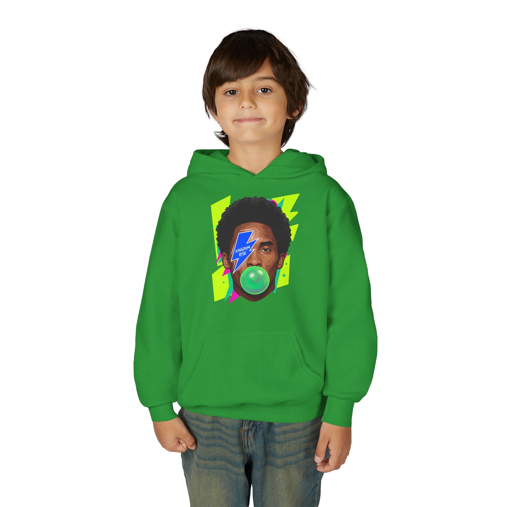 Youth Kobe Bubblegum Lightning Bolt Hoodie - Pixie Sleeze