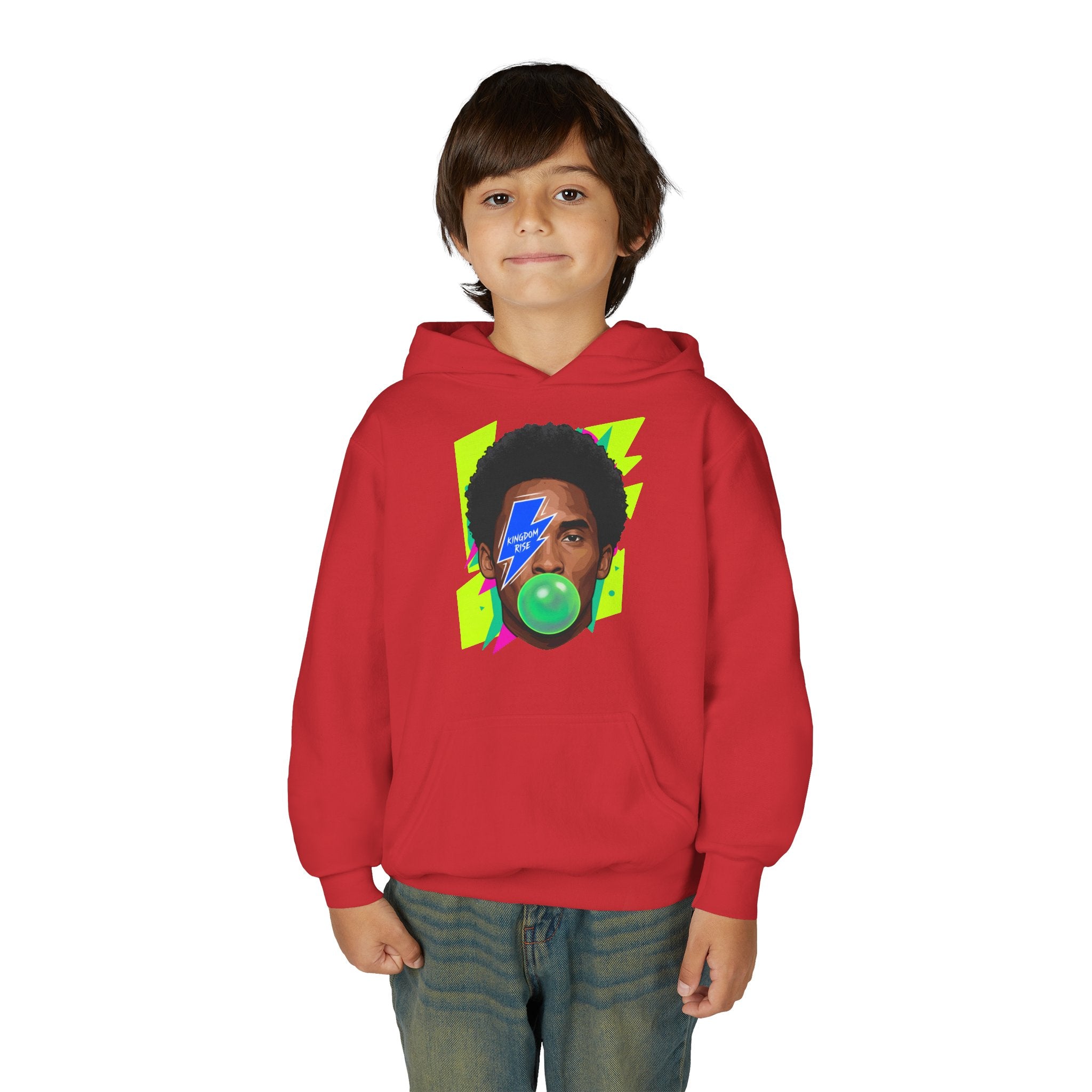 Youth Kobe Bubblegum Lightning Bolt Hoodie - Pixie Sleeze