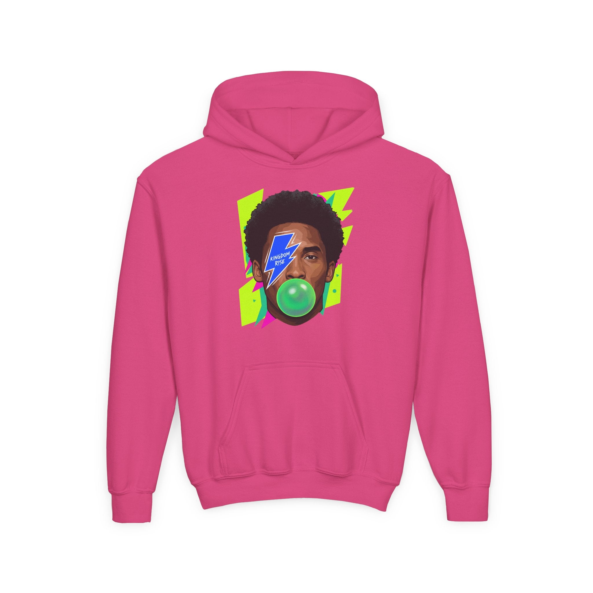 Youth Kobe Bubblegum Lightning Bolt Hoodie - Pixie Sleeze