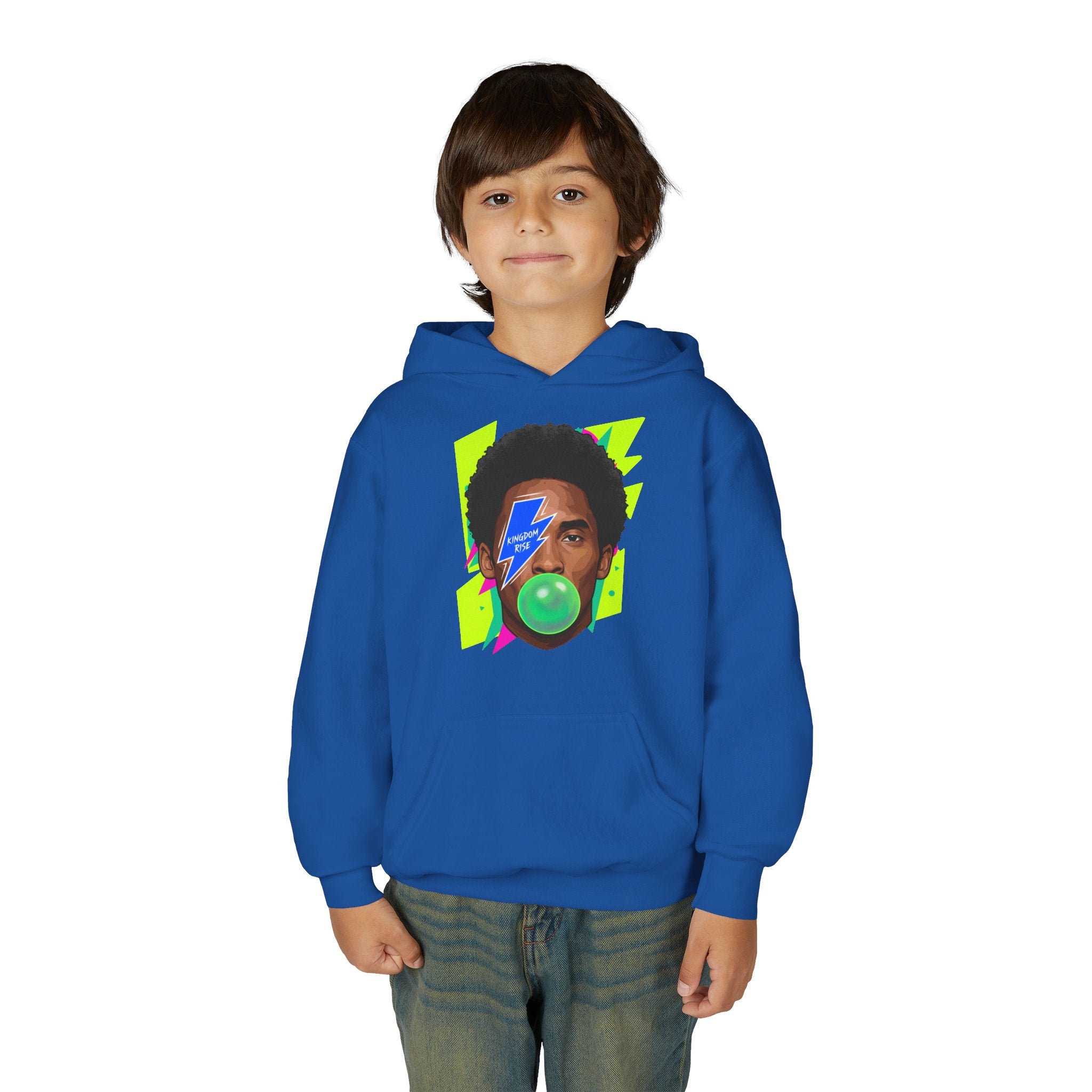 Youth Kobe Bubblegum Lightning Bolt Hoodie - Pixie Sleeze