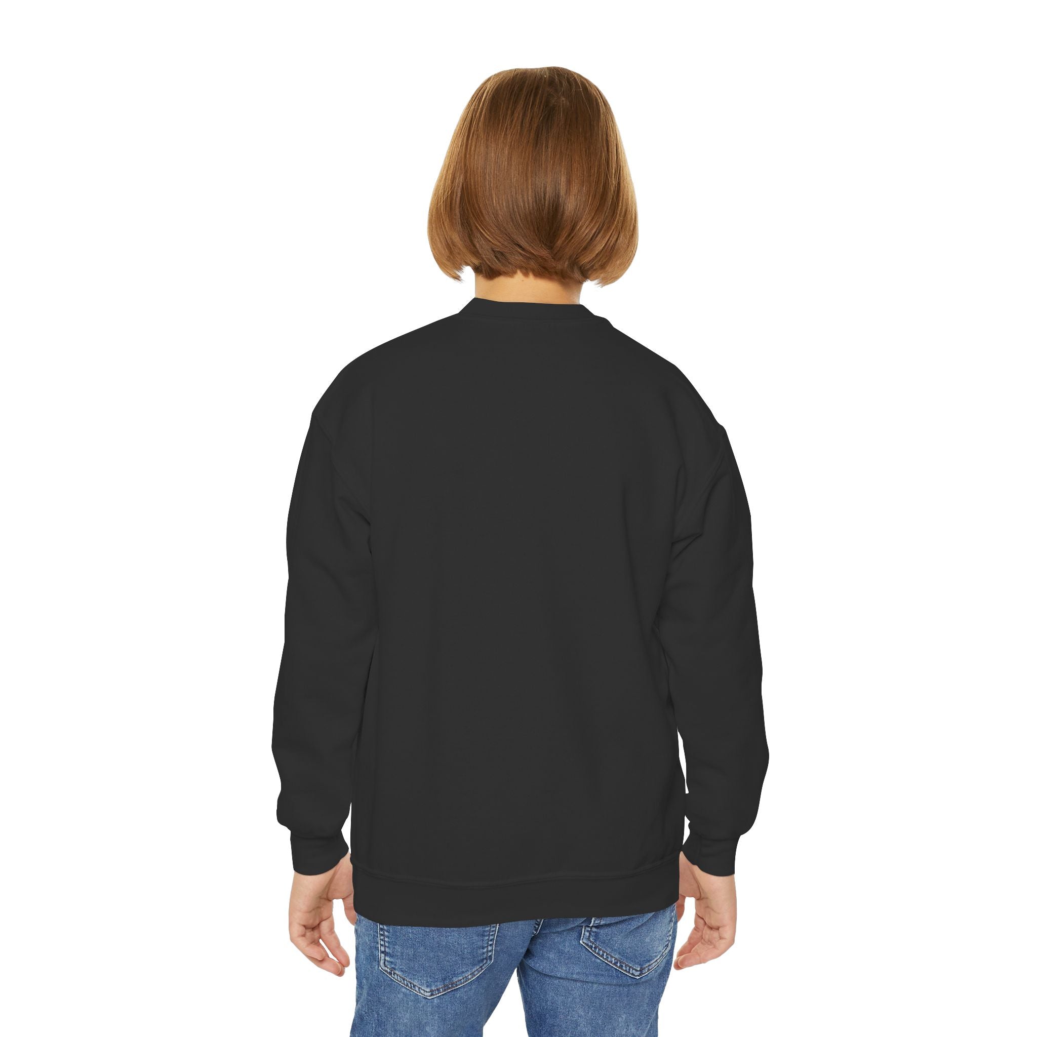 Retro Lightning Face Youth Crewneck Sweatshirt - Pixie Sleeze