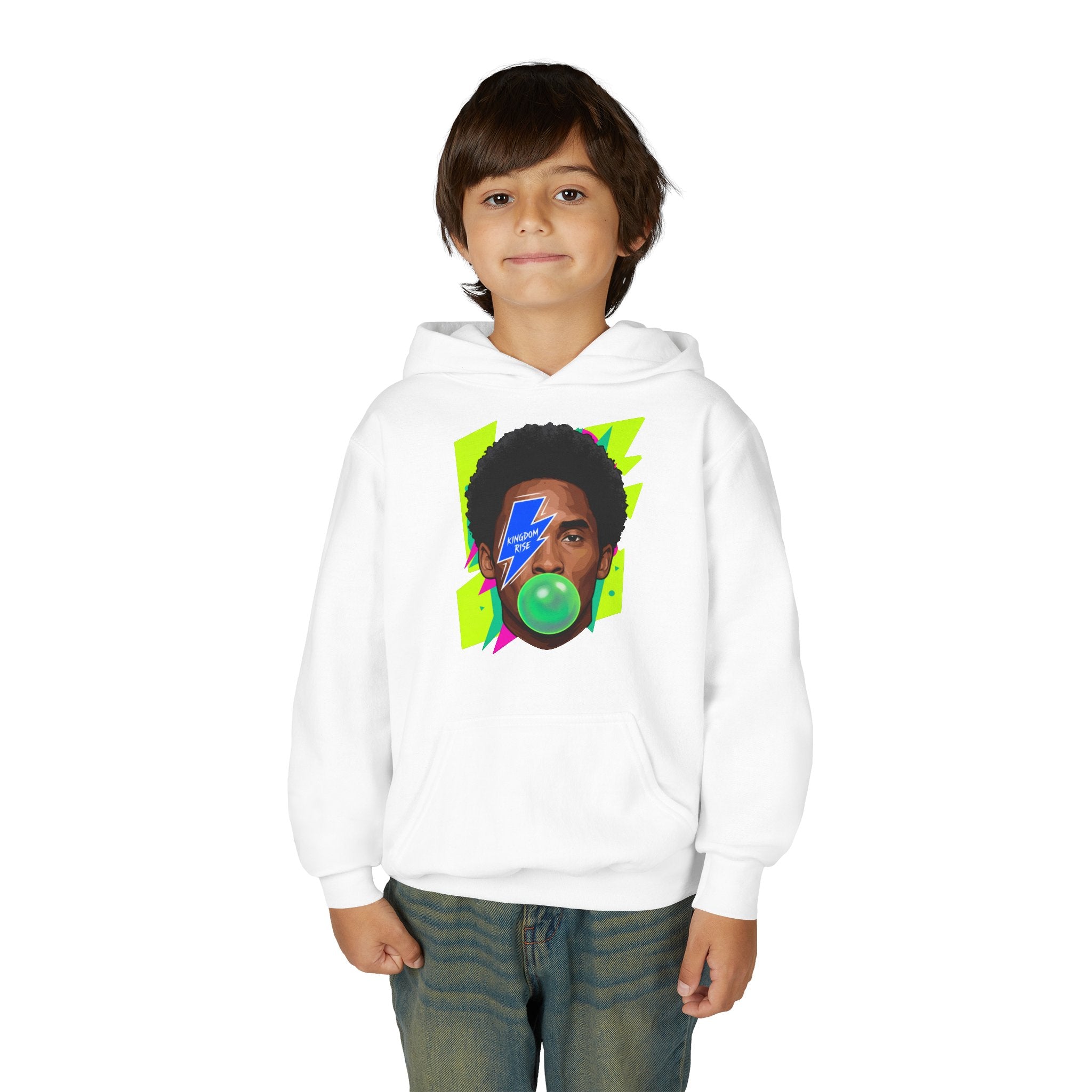 Youth Kobe Bubblegum Lightning Bolt Hoodie - Pixie Sleeze