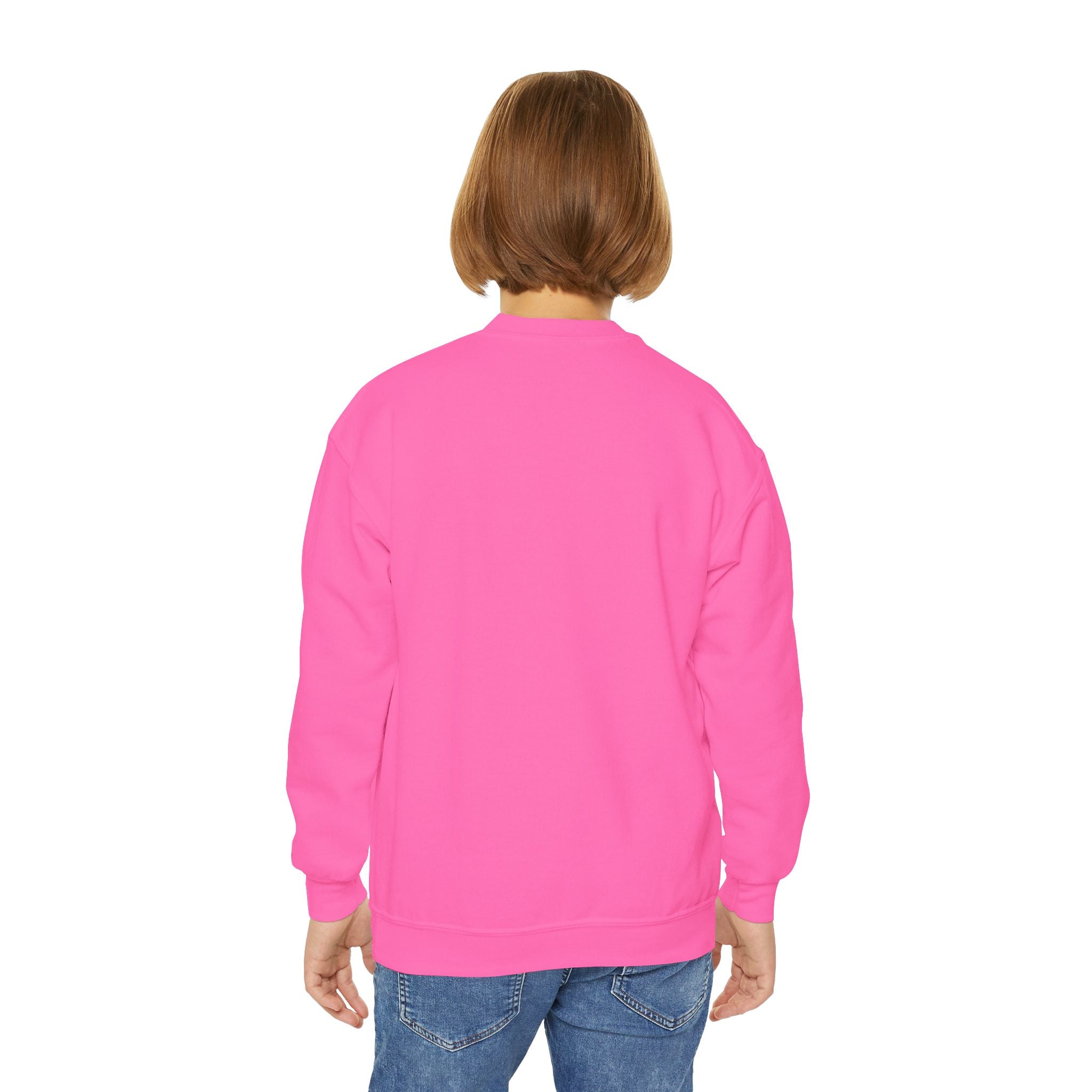 Retro Lightning Face Youth Crewneck Sweatshirt - Pixie Sleeze