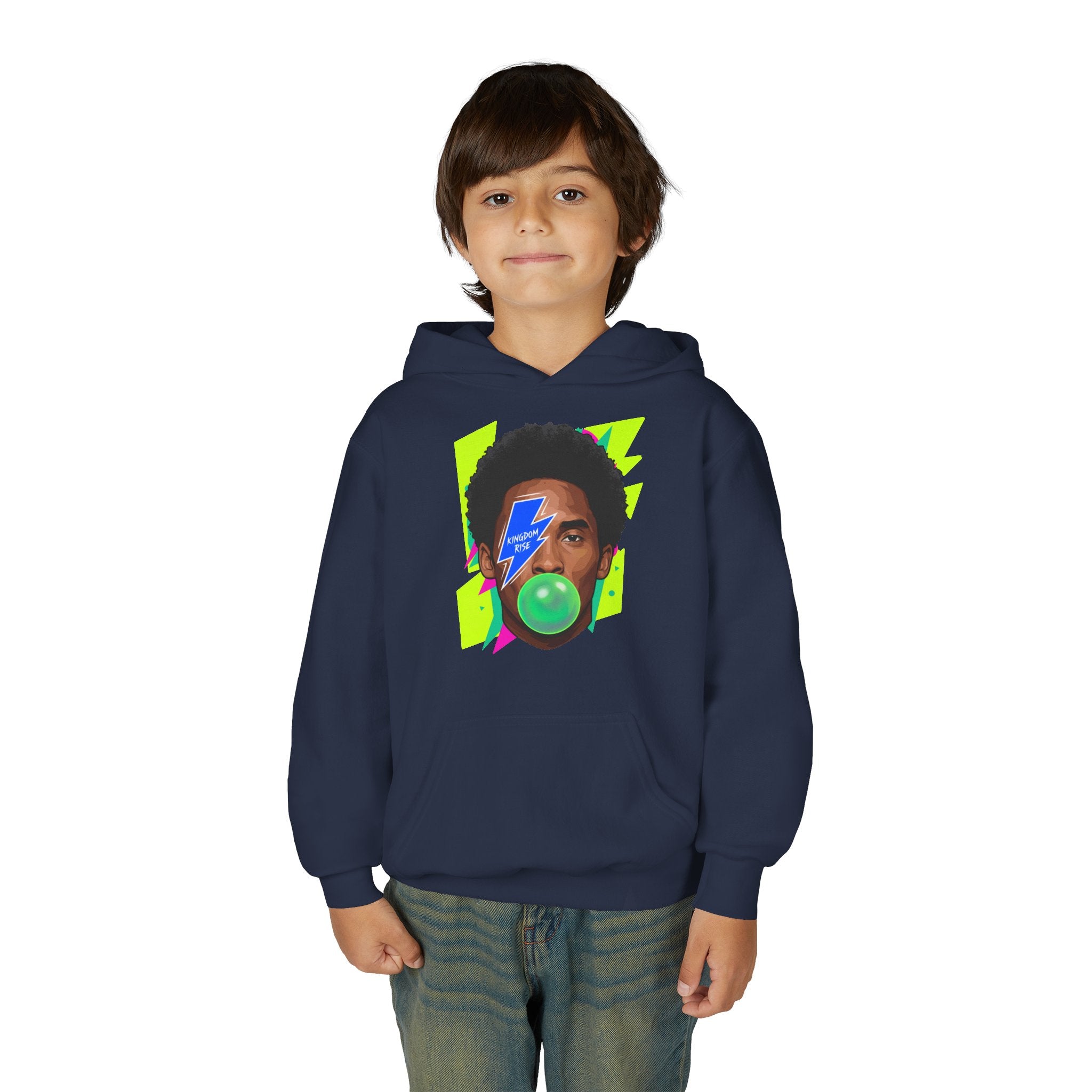 Youth Kobe Bubblegum Lightning Bolt Hoodie - Pixie Sleeze