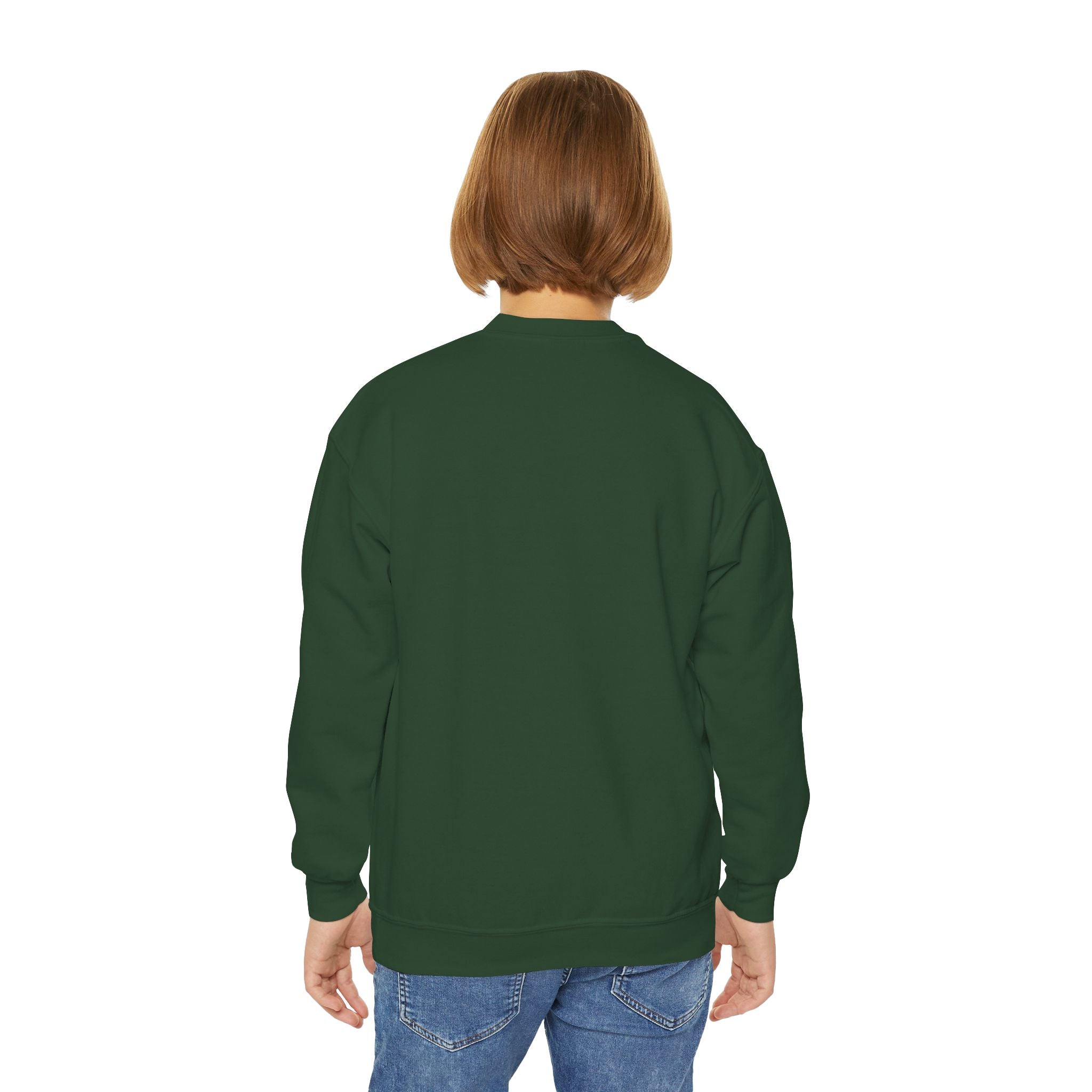 Retro Lightning Face Youth Crewneck Sweatshirt - Pixie Sleeze
