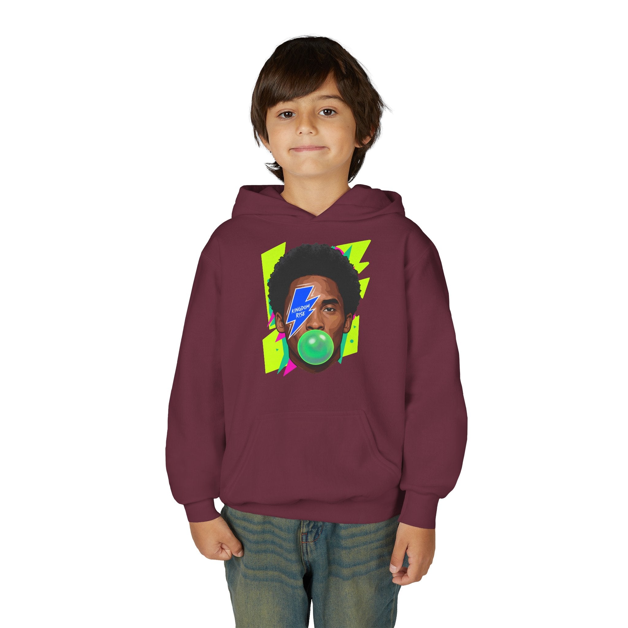 Youth Kobe Bubblegum Lightning Bolt Hoodie - Pixie Sleeze