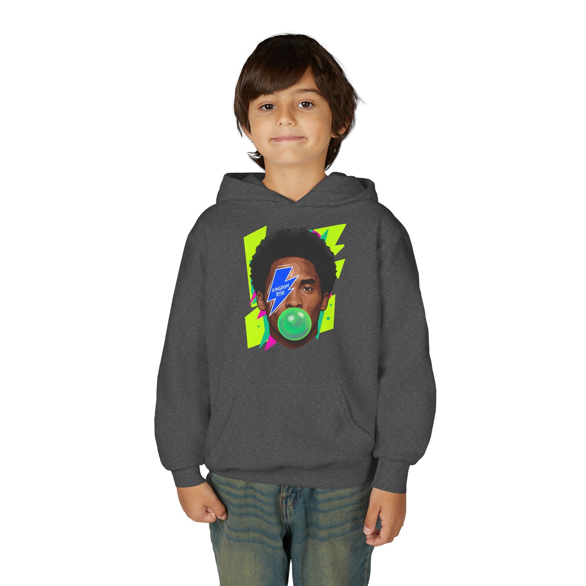 Youth Kobe Bubblegum Lightning Bolt Hoodie - Pixie Sleeze
