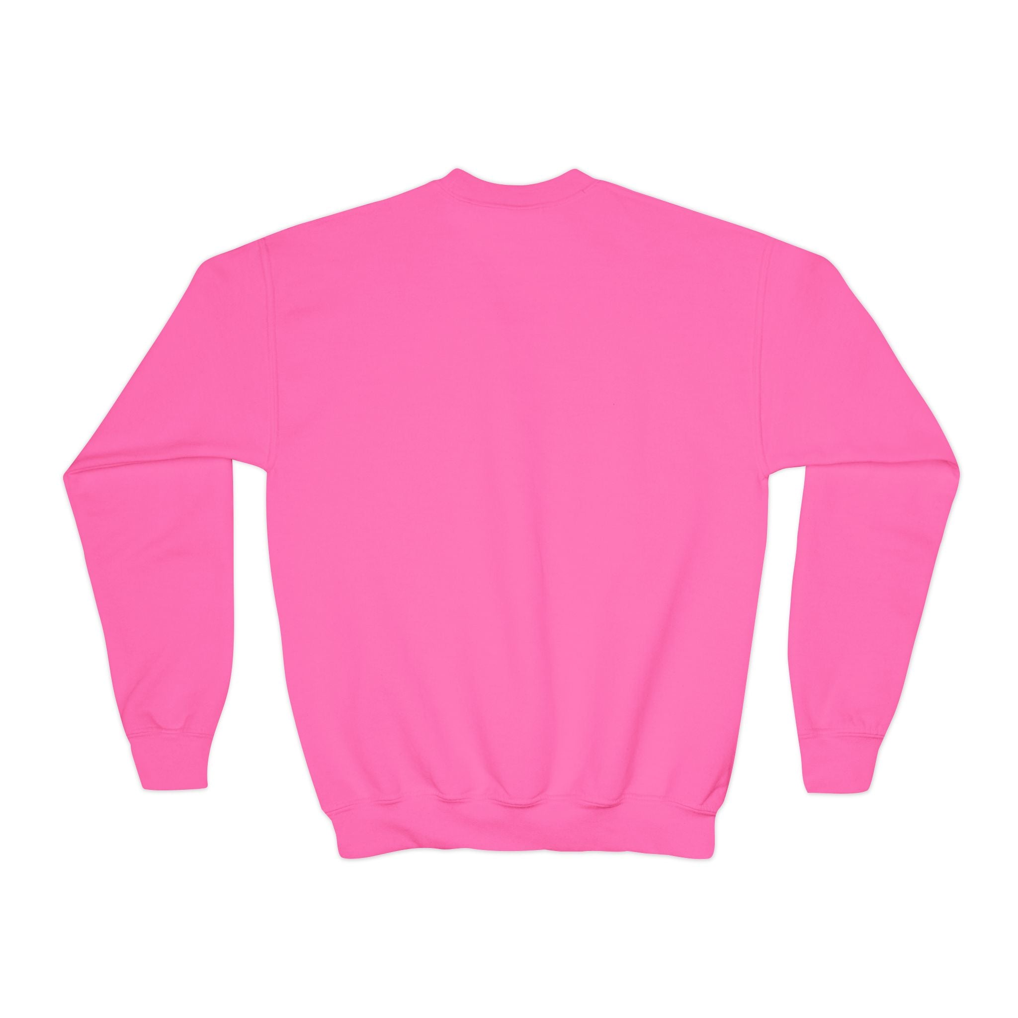 Graphic Crewneck Sweatshirt — Neon Lightning Bubble Gum Face Design - Pixie Sleeze