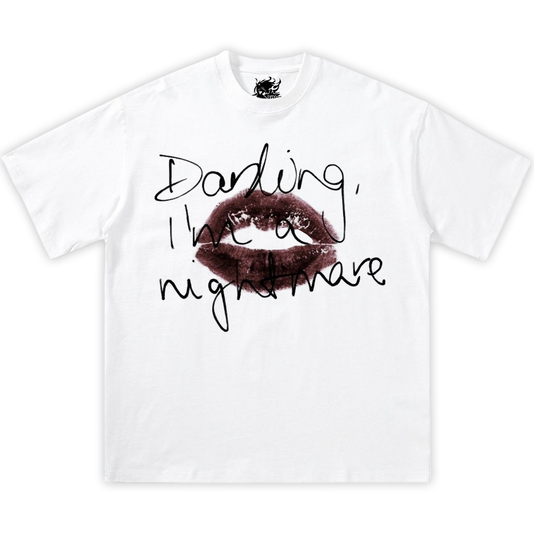 IM A NIGHTMARE Boxy Vintage Shirt Graphic Tee Streetwear Y2K