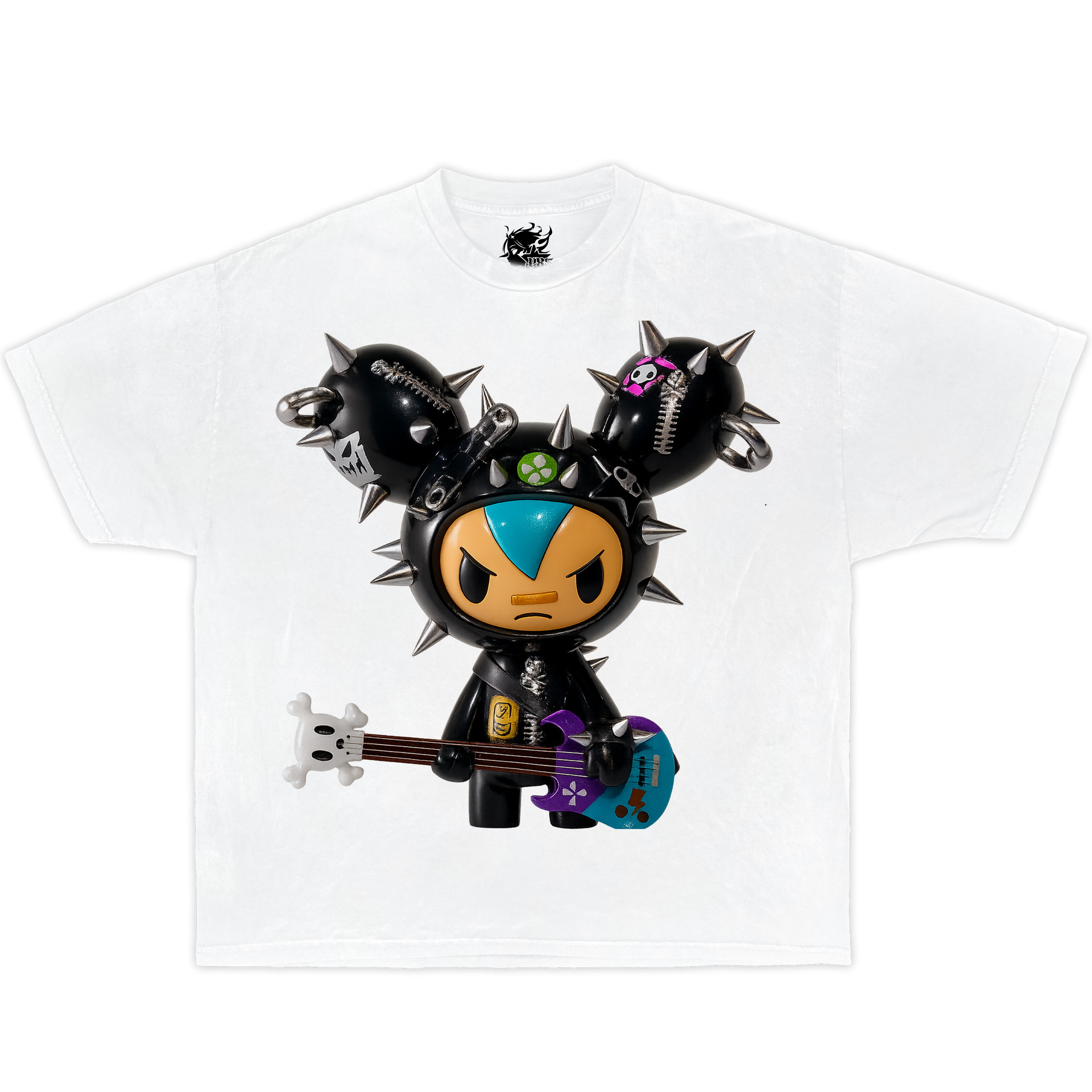 TOKIDOKI MOODY Boxy Vintage Shirt Graphic Cute Tees Streetwear Y2K