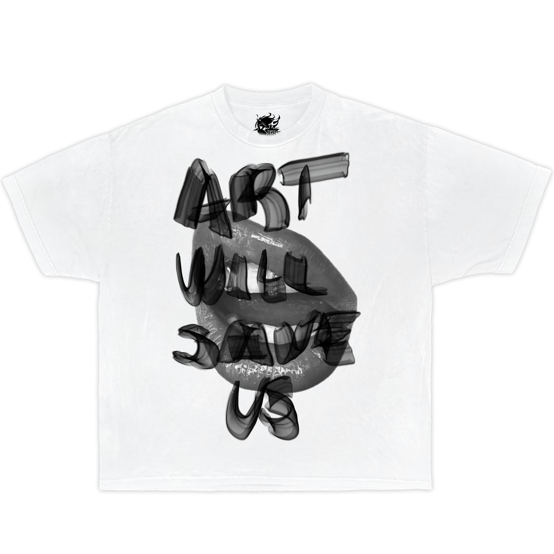 ART WILL SAVE US Boxy Vintage Shirt Graphic Tee Streetwear Y2K U