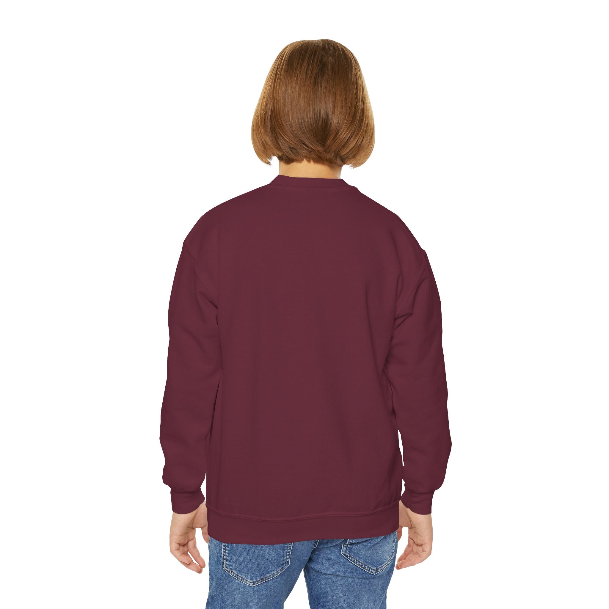 Retro Lightning Face Youth Crewneck Sweatshirt - Pixie Sleeze