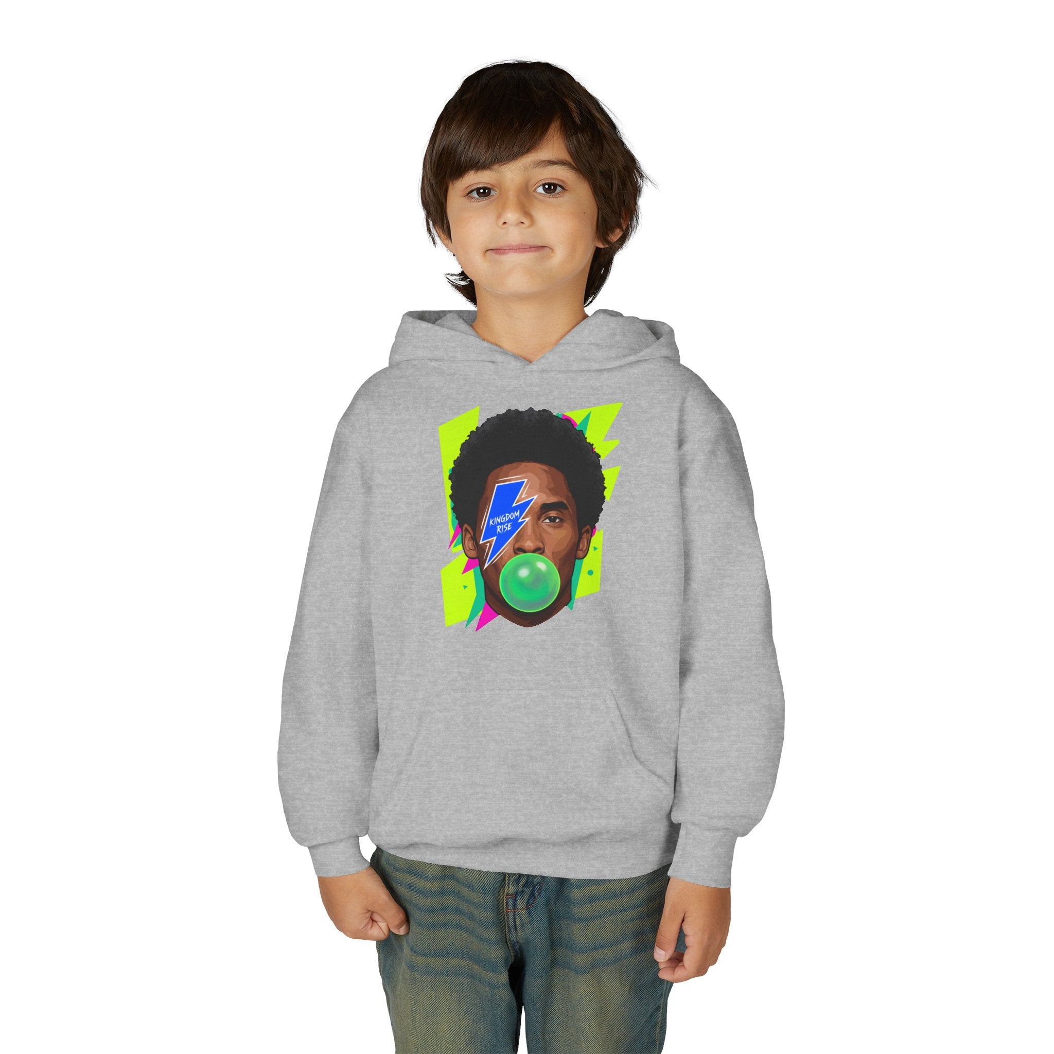 Youth Kobe Bubblegum Lightning Bolt Hoodie - Pixie Sleeze