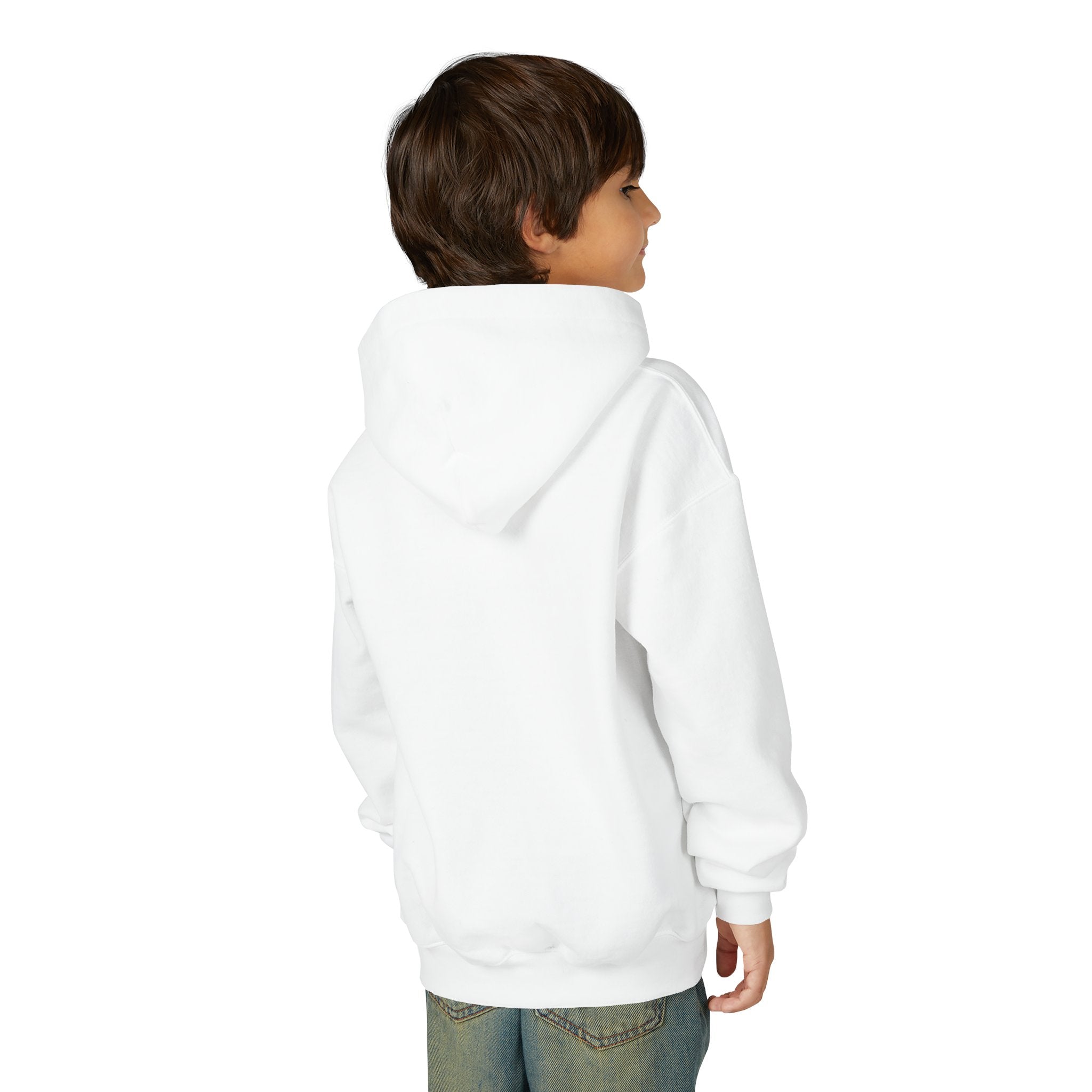 Youth Hoodie – Retro Lightning Face Graphic Pullover - Pixie Sleeze