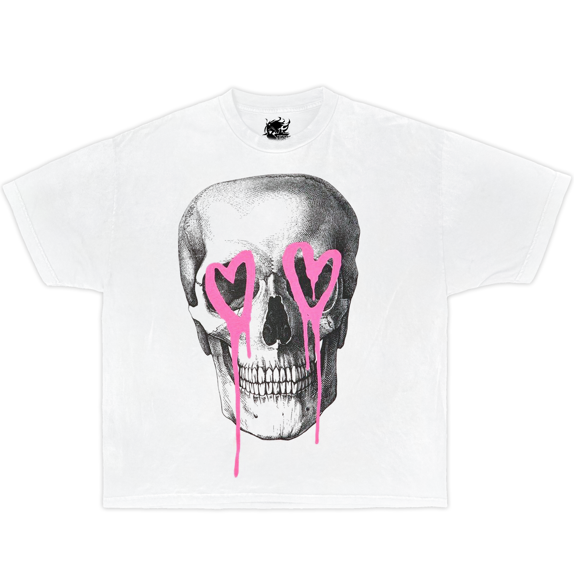 HEART EYES Boxy Vintage Shirt Graphic Tee Streetwear Y2K
