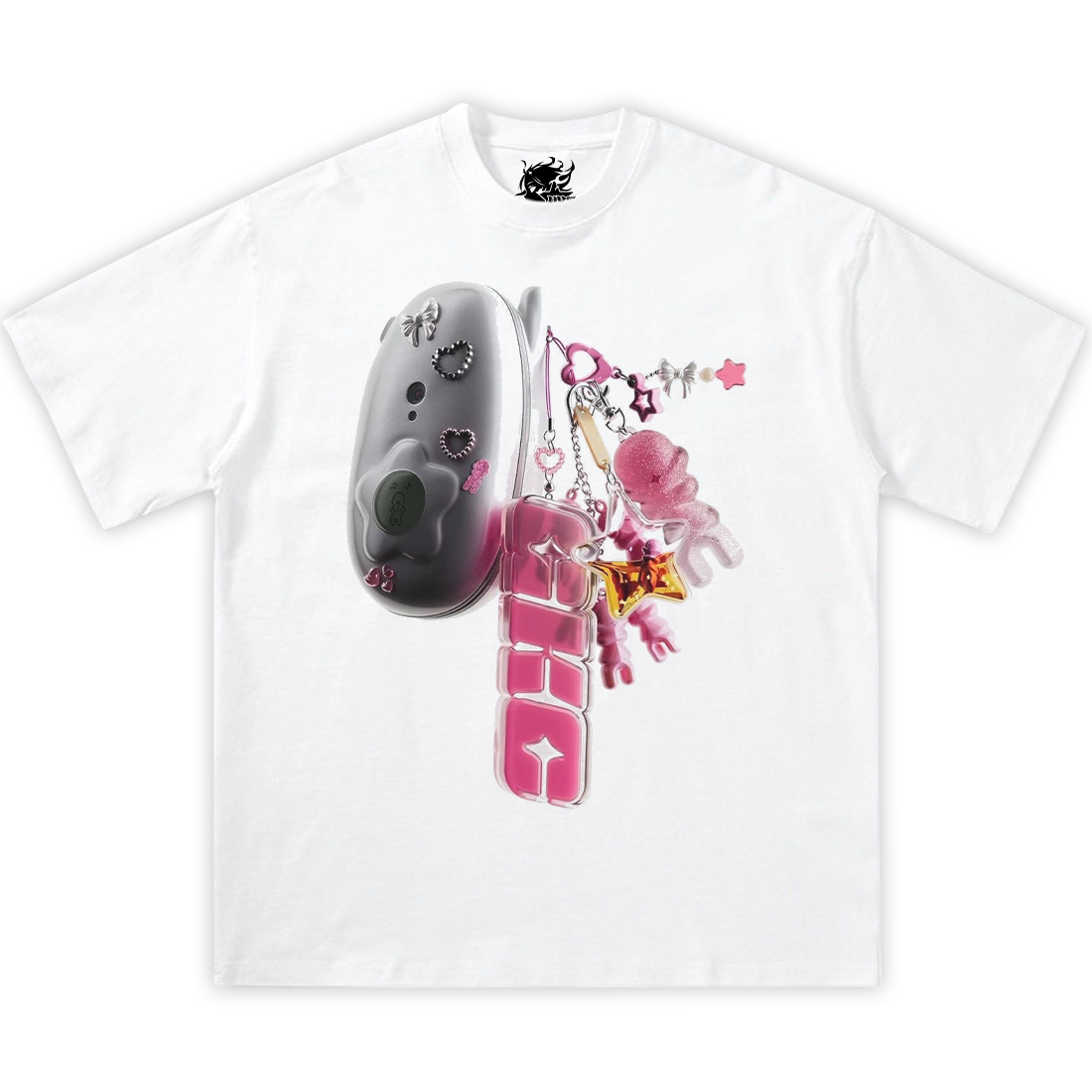 HER KEYCHAIN Boxy Vintage Shirt Graphic Tee Streetwear Y2K