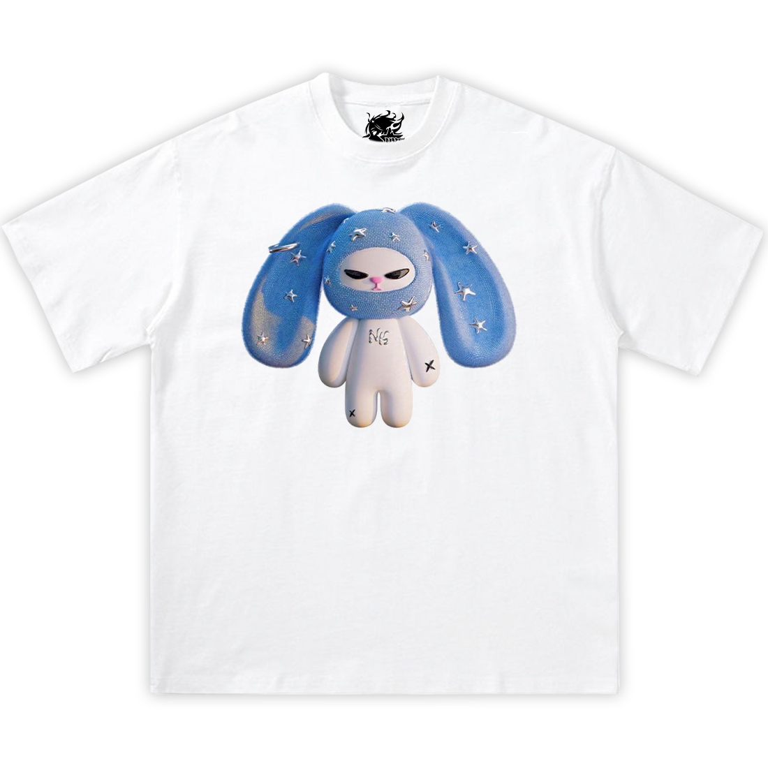 BUNNY Boxy Vintage Shirt Graphic Tee Streetwear Y2K