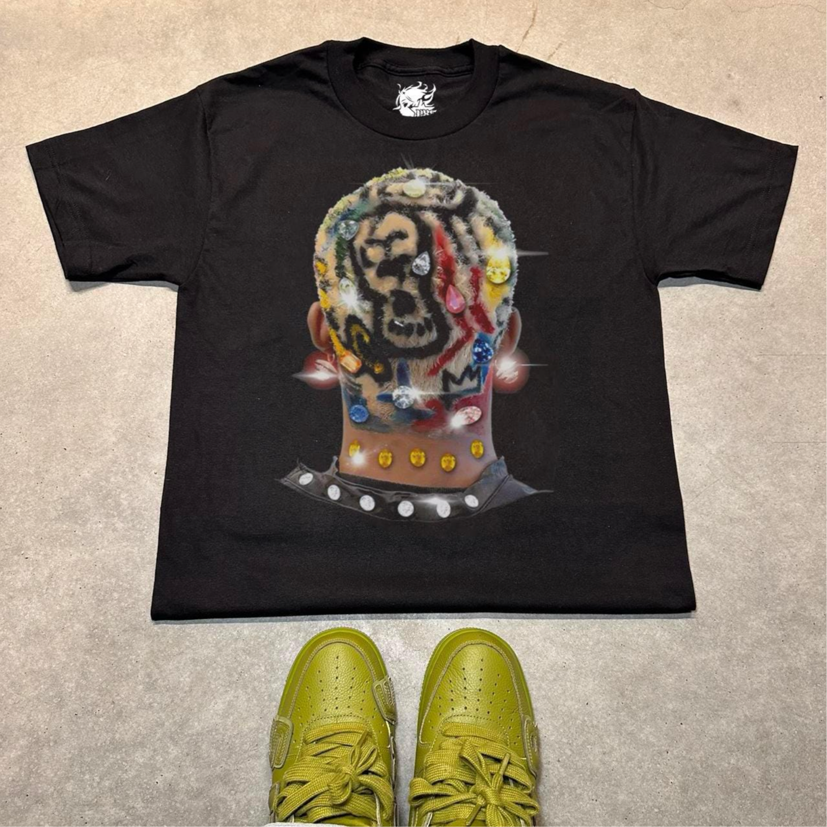 AURA Boxy Vintage Shirt Graphic Tee Streetwear Y2K