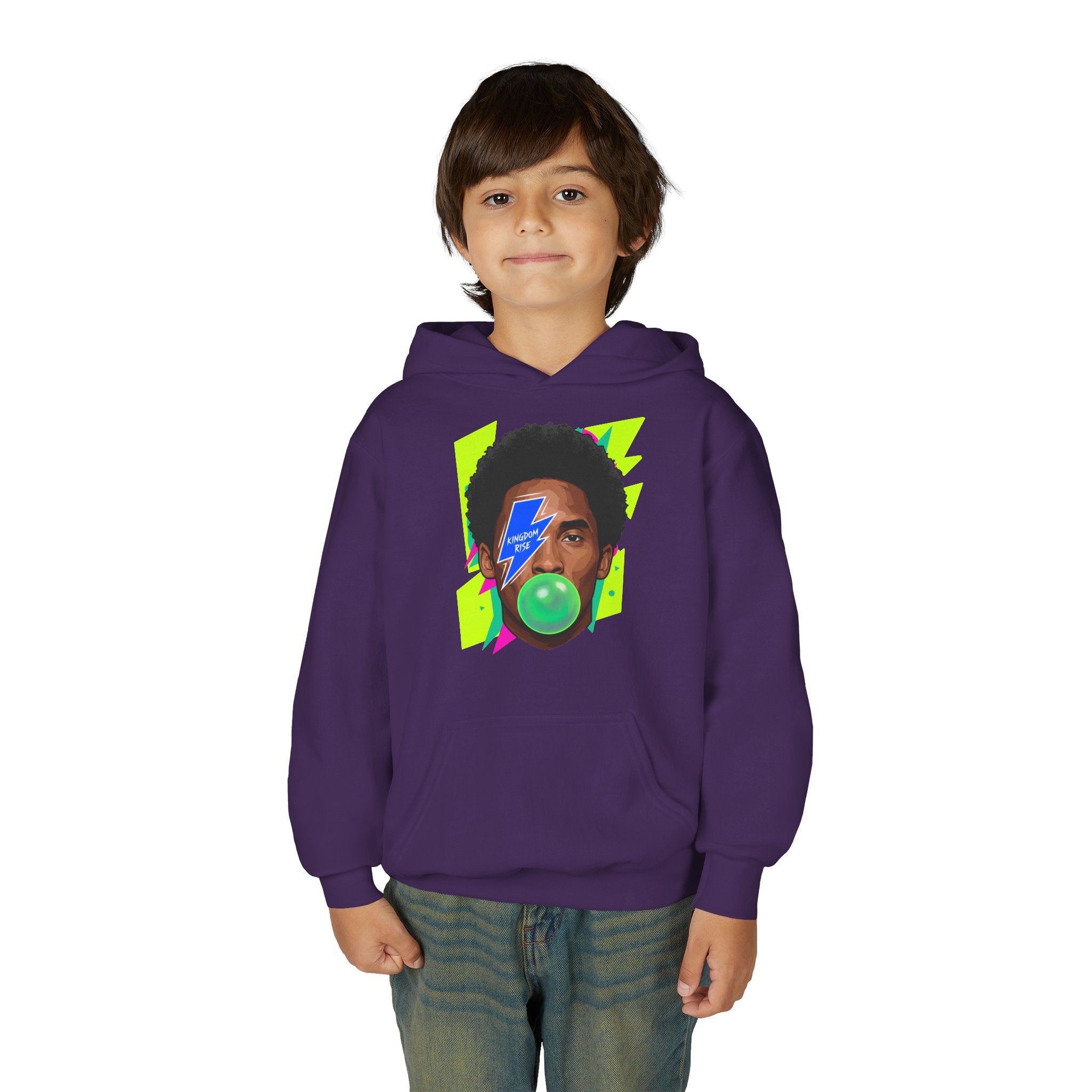 Youth Kobe Bubblegum Lightning Bolt Hoodie - Pixie Sleeze