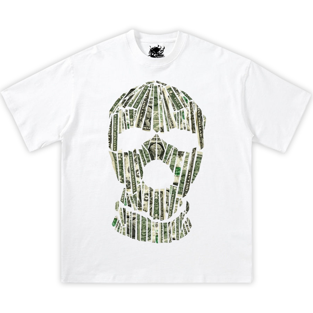 MONEY SKI MASK Boxy Vintage Shirt Graphic Tee Streetwear Y2K