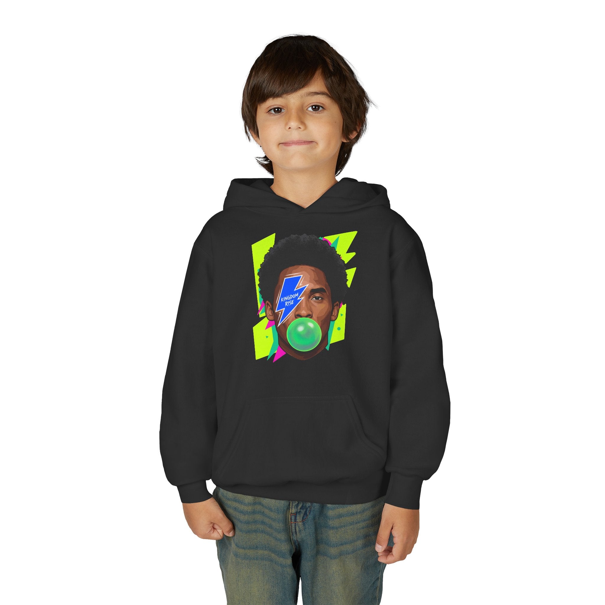 Youth Kobe Bubblegum Lightning Bolt Hoodie - Pixie Sleeze