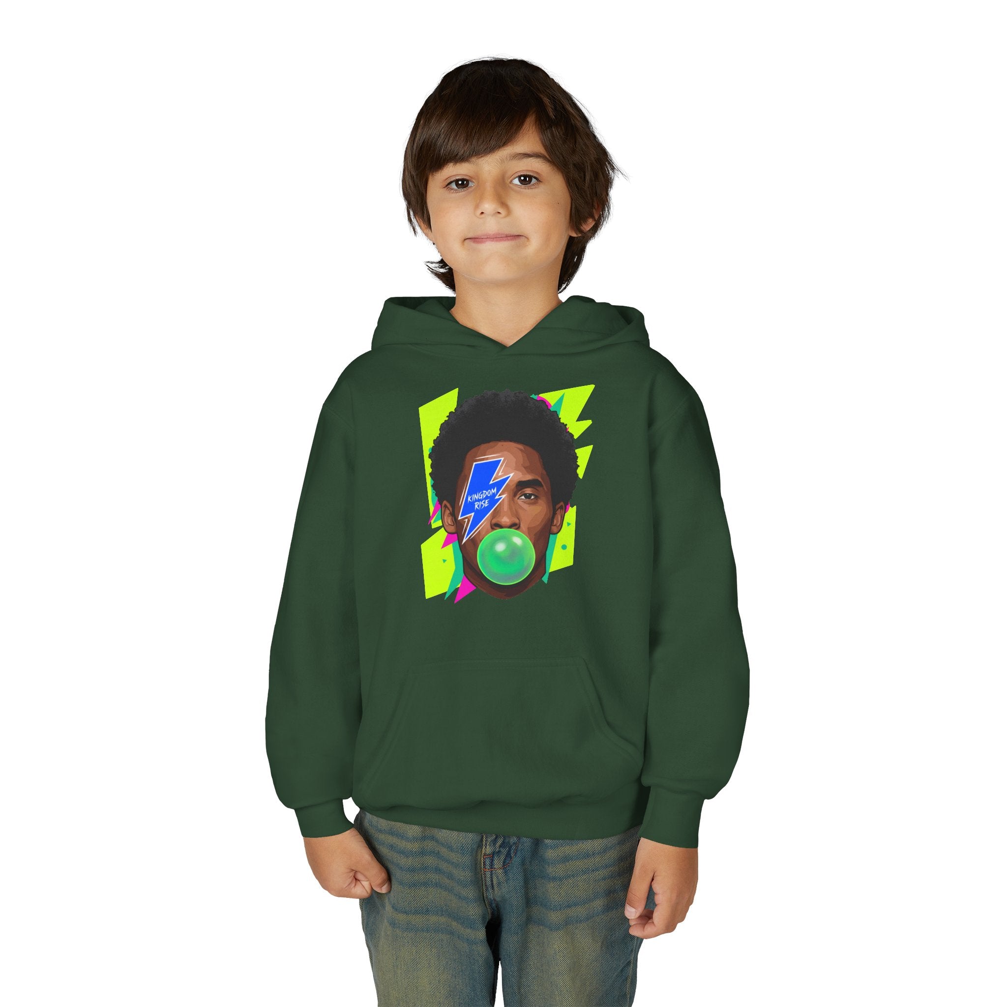 Youth Kobe Bubblegum Lightning Bolt Hoodie - Pixie Sleeze