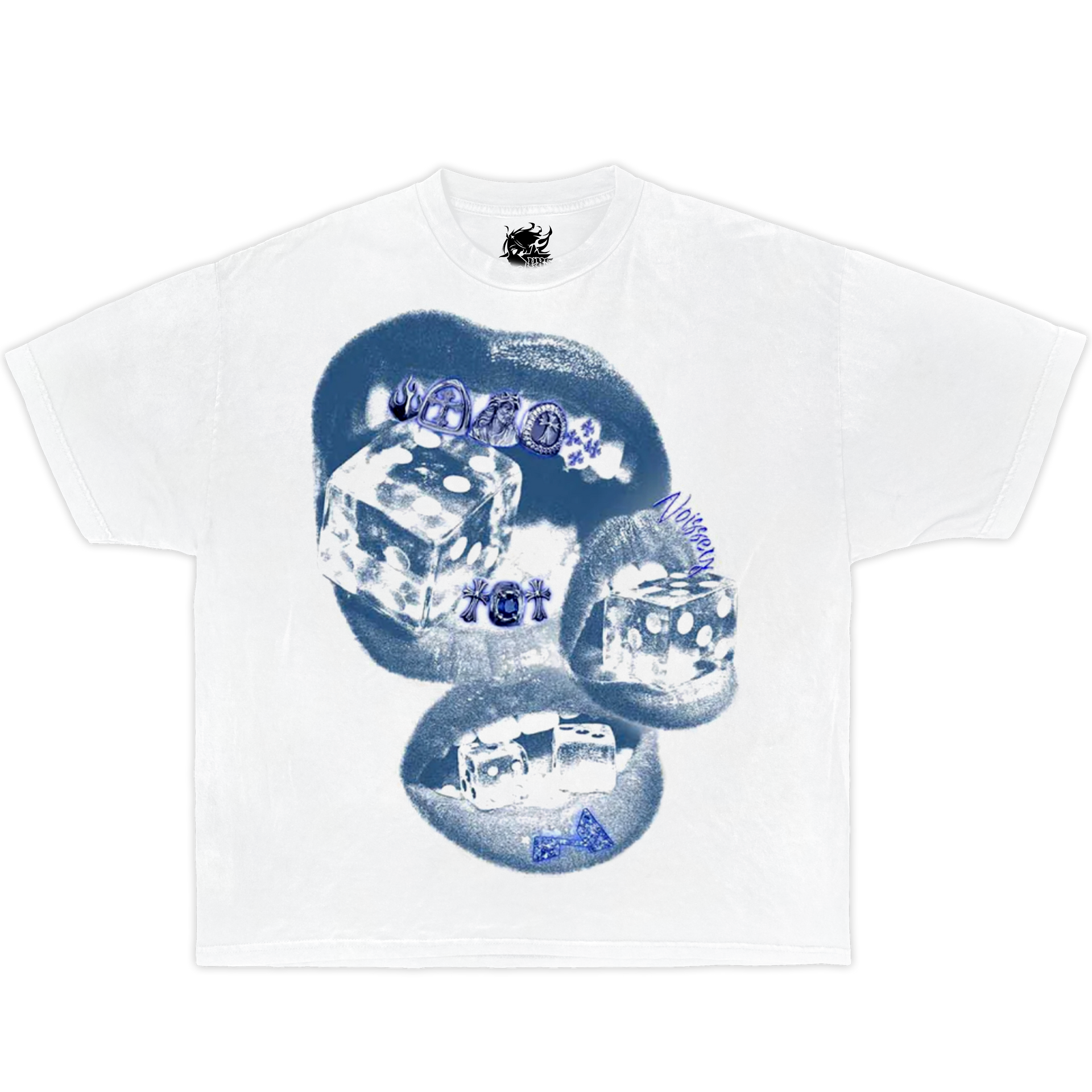 ICY Boxy Vintage Shirt Graphic Tee Streetwear Y2K