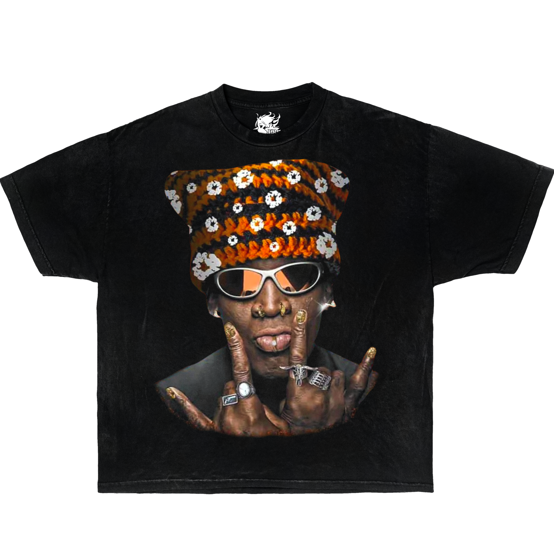 DENNIS RODMAN OG Boxy Vintage Shirt Graphic Tee Basketball Streetwear Y2KT