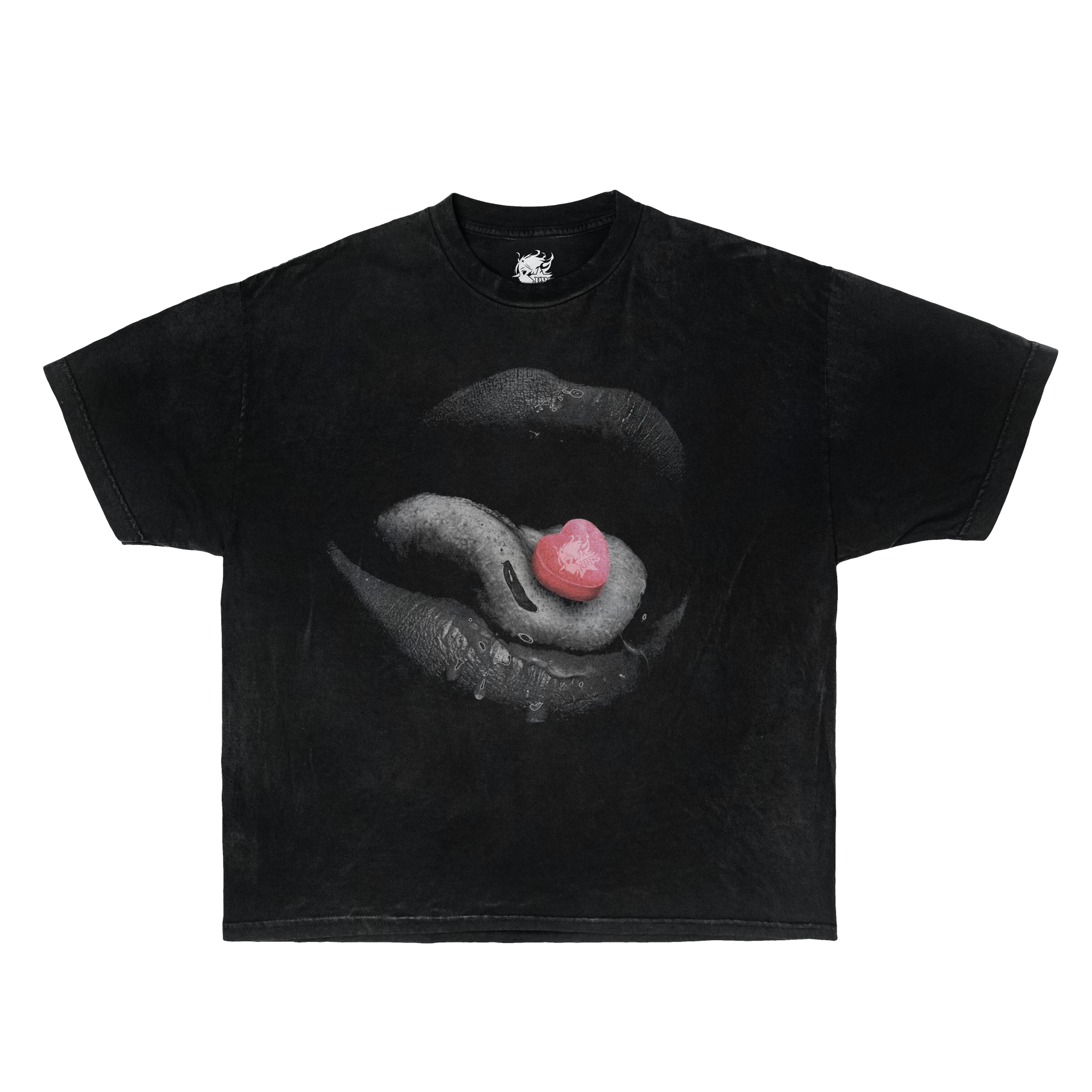 CANDY MOUTH Boxy Vintage Shirt Graphic Tee Streetwear Y2K