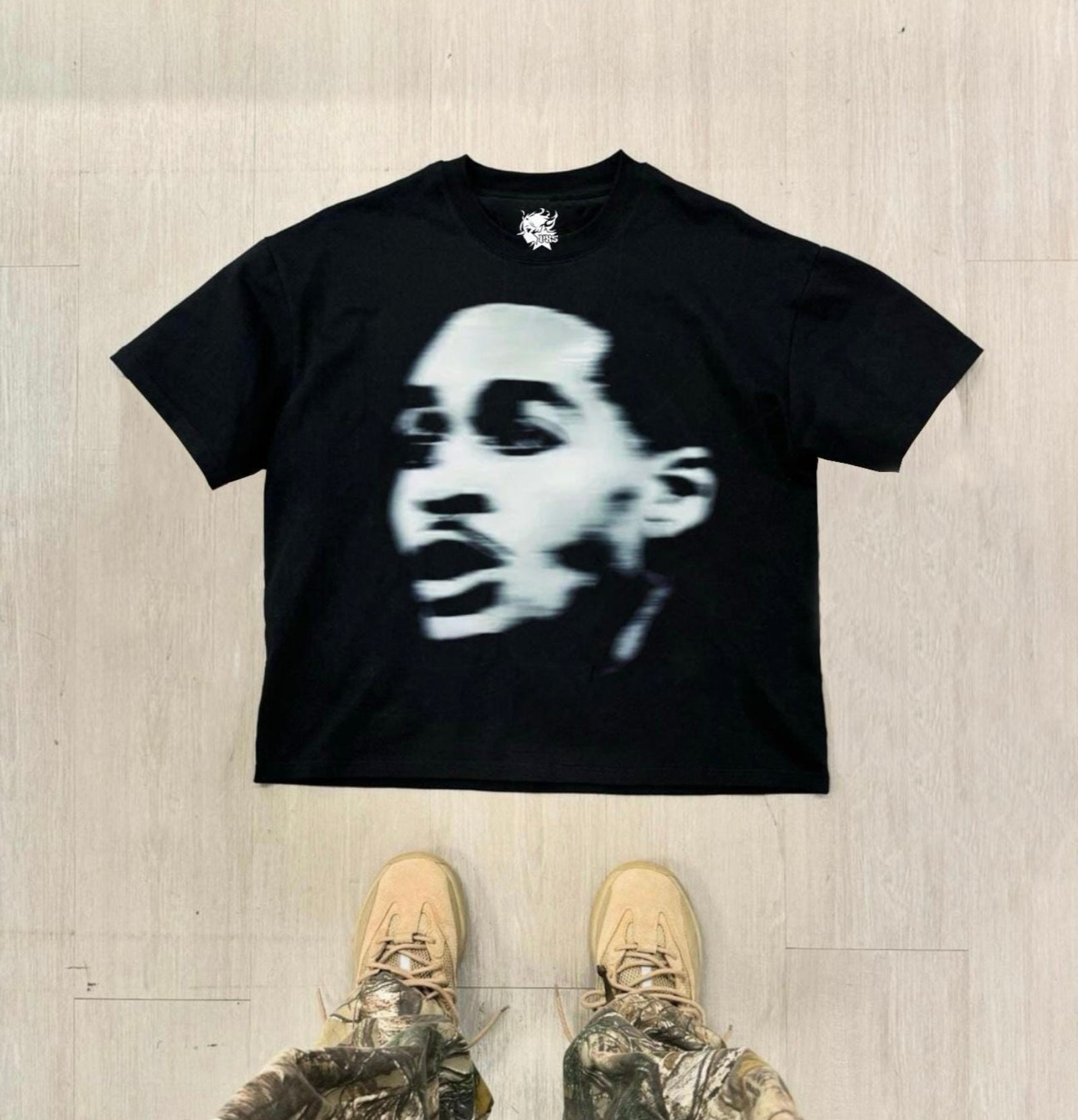 JORDAN POOLE Boxy Vintage Shirt Graphic Tee Streetwear Y2K