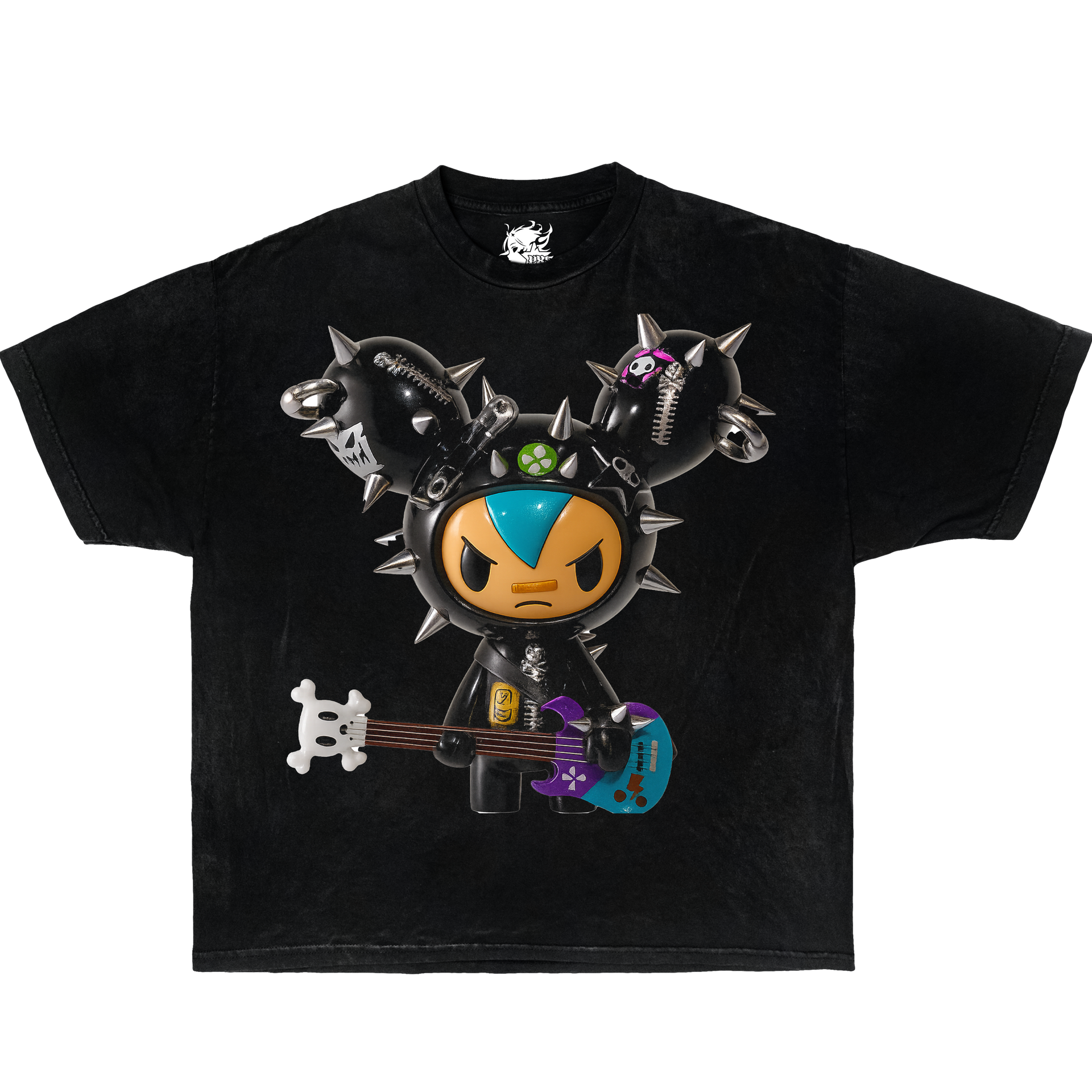 TOKIDOKI MOODY Boxy Vintage Shirt Graphic Cute Tees Streetwear Y2K