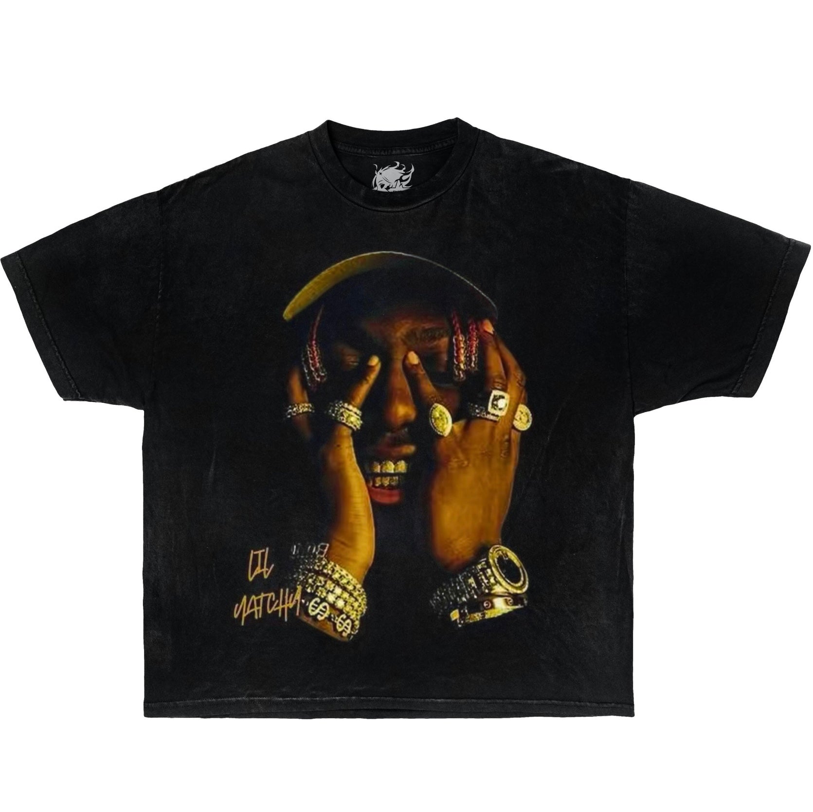LIL YATCHY Boxy Vintage Shirt Graphic Tee Streetwear Y2K