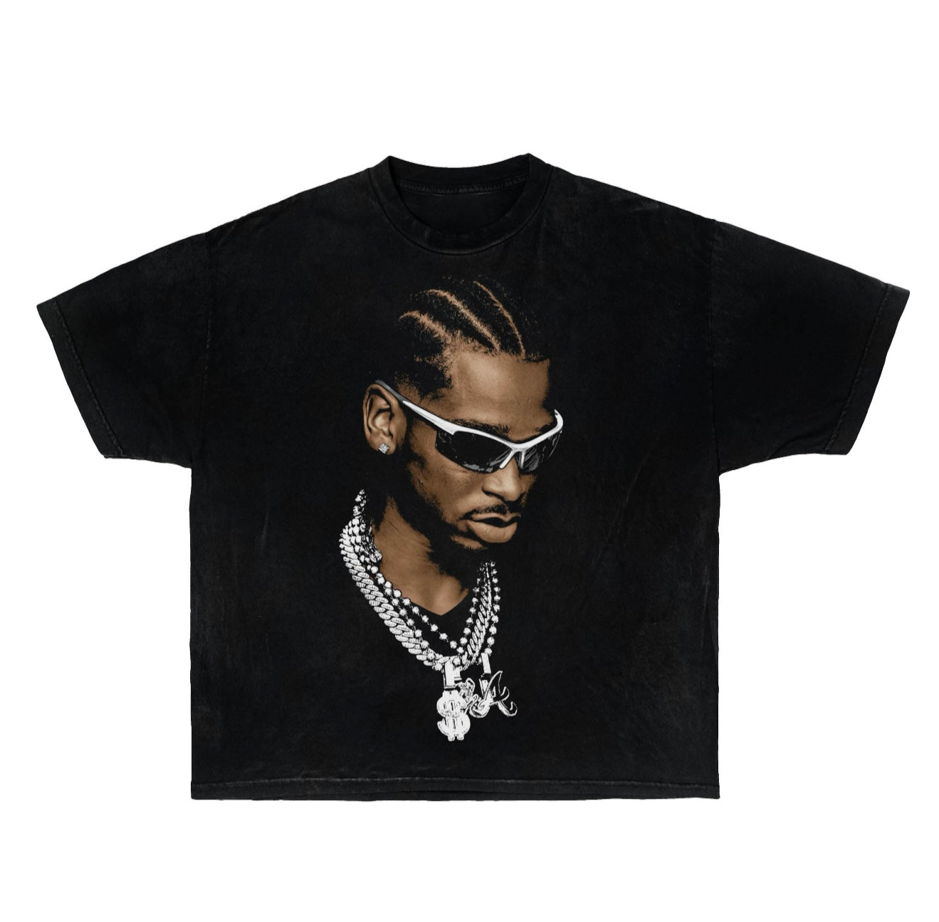 SHAI ICED Boxy Vintage Shirt Graphic Tee Streetwear Y2K
