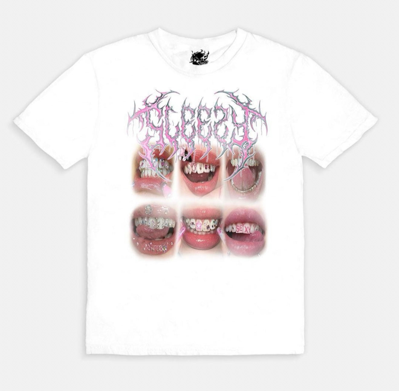 SLEEZY GEMS Boxy Vintage Shirt Graphic Tee Streetwear Y2K
