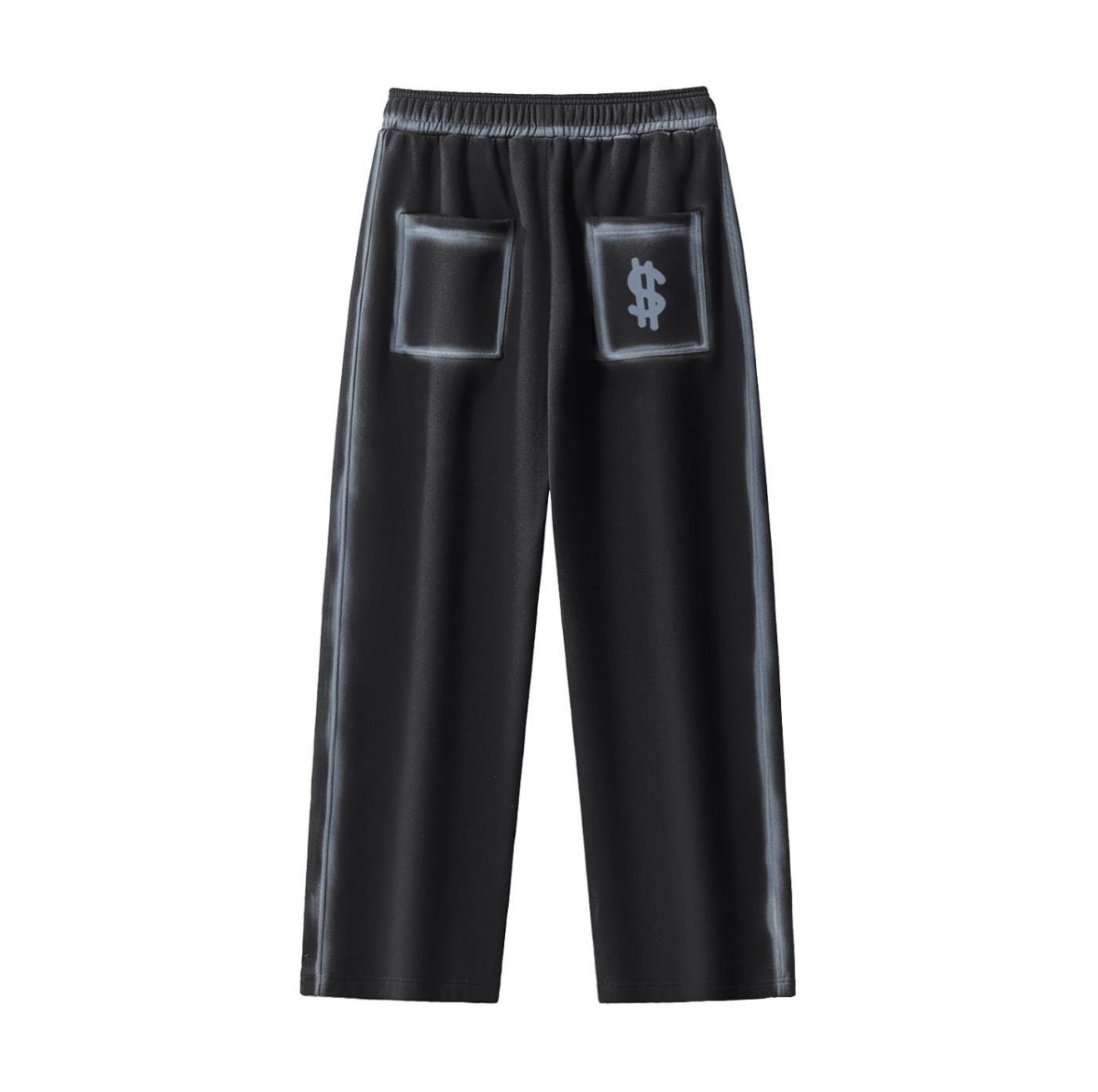 Money Cry Washed Black Streetwear Sweatpants - Pixie Sleeze