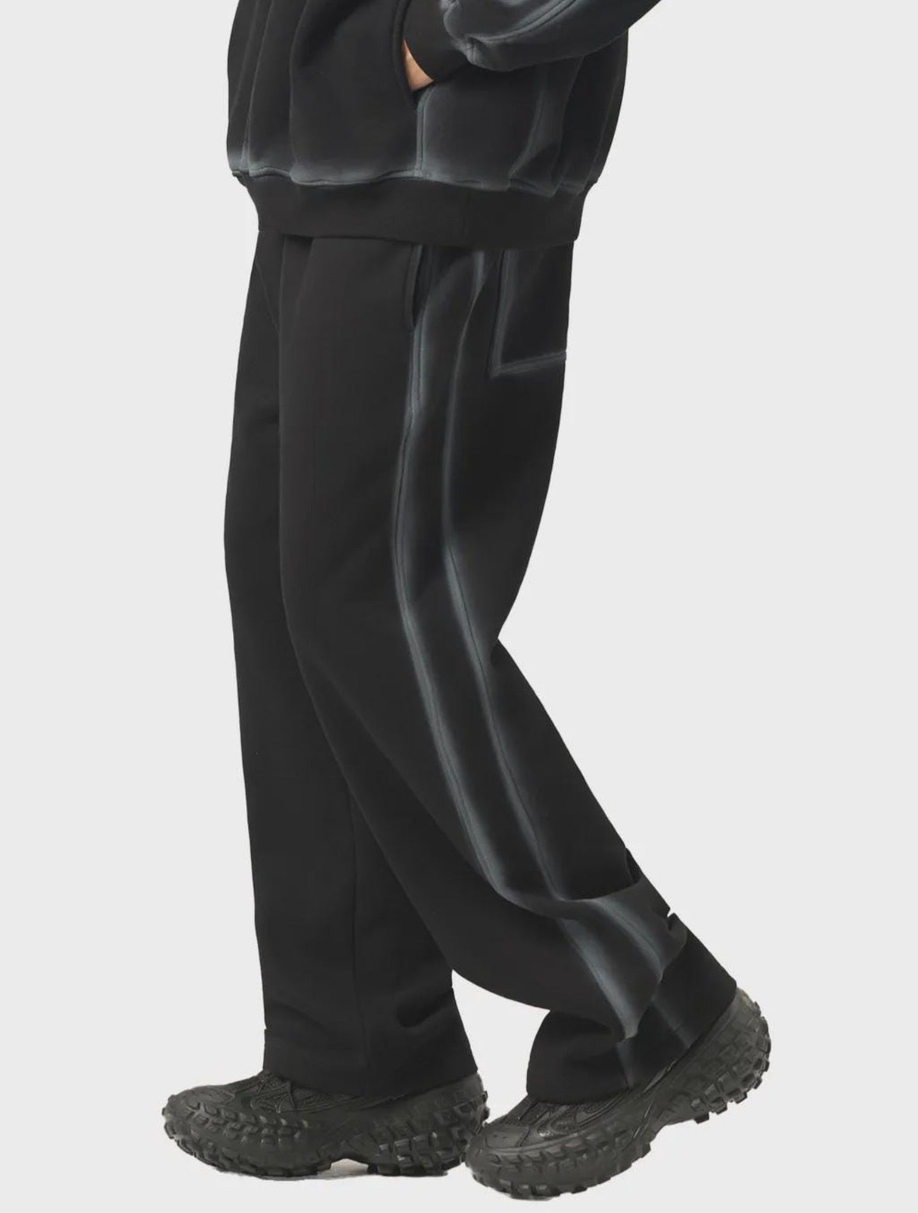 Money Cry Washed Black Streetwear Sweatpants - Pixie Sleeze