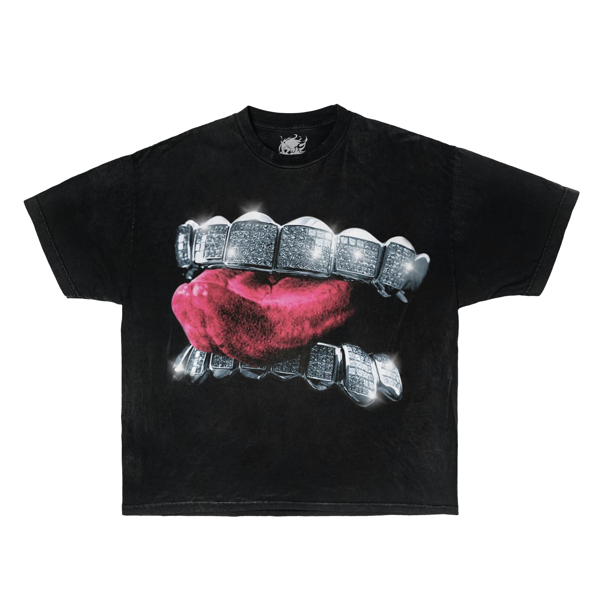 GRILLZ TEE Boxy Vintage Shirt Graphic Tee Streetwear Y2K