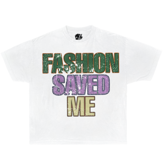 FASHION SAVED ME BOXY TEE OVERSIZED